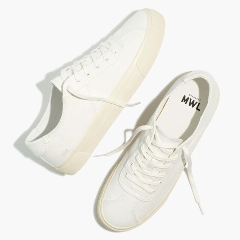 Madewell Men's Sidewalk Low-Top Sneakers in (Re)sourced Canvas